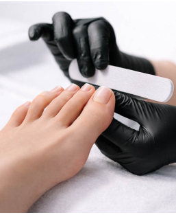 Dépose semi permanent pieds cliente institut