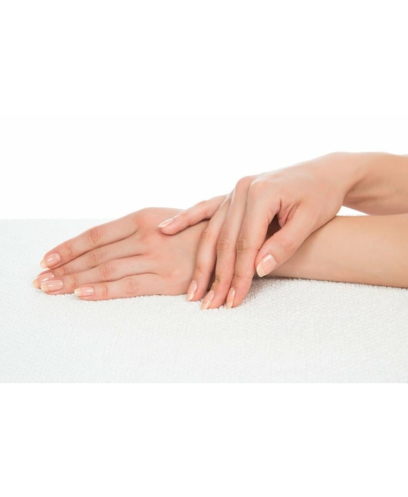 Dépose Gel ou semi permanent mains cliente Institut